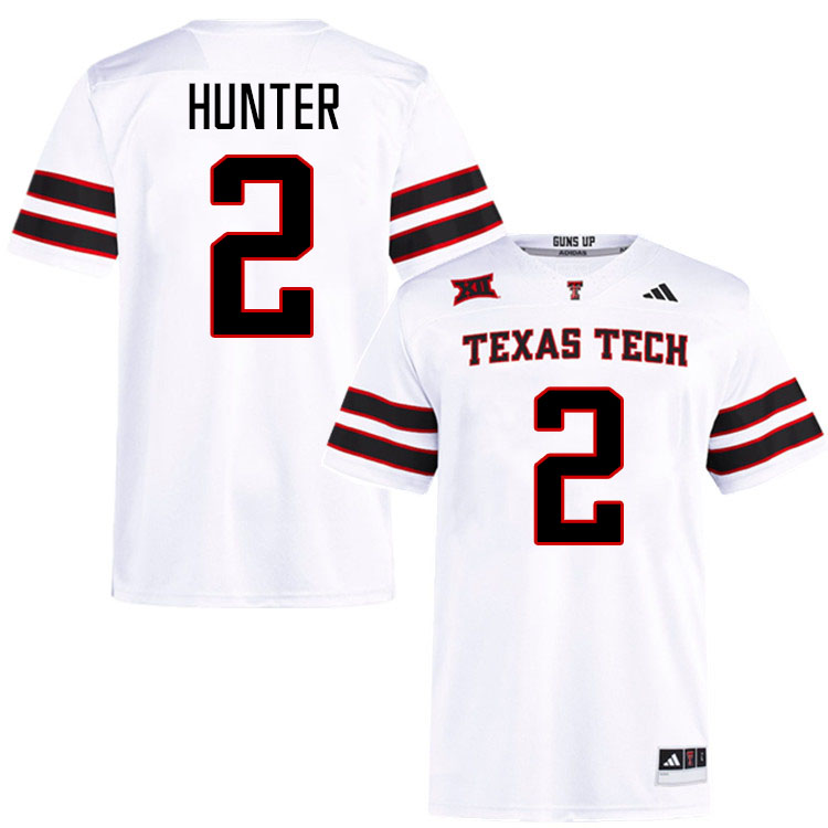 #2 Lee Hunter Texas Tech Red Raiders Jerseys College Football Uniforms Stitched-White #2 Lee Hunter Texas Tech Red Raiders Jerseys College Football Uniforms Stitched-White